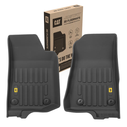 CAT 2-Stück JustFit 3D Frontliner Matten für Jeep Gladiator JL (2020 - 2026) - All Weather, Heavy Duty, Custom Fit