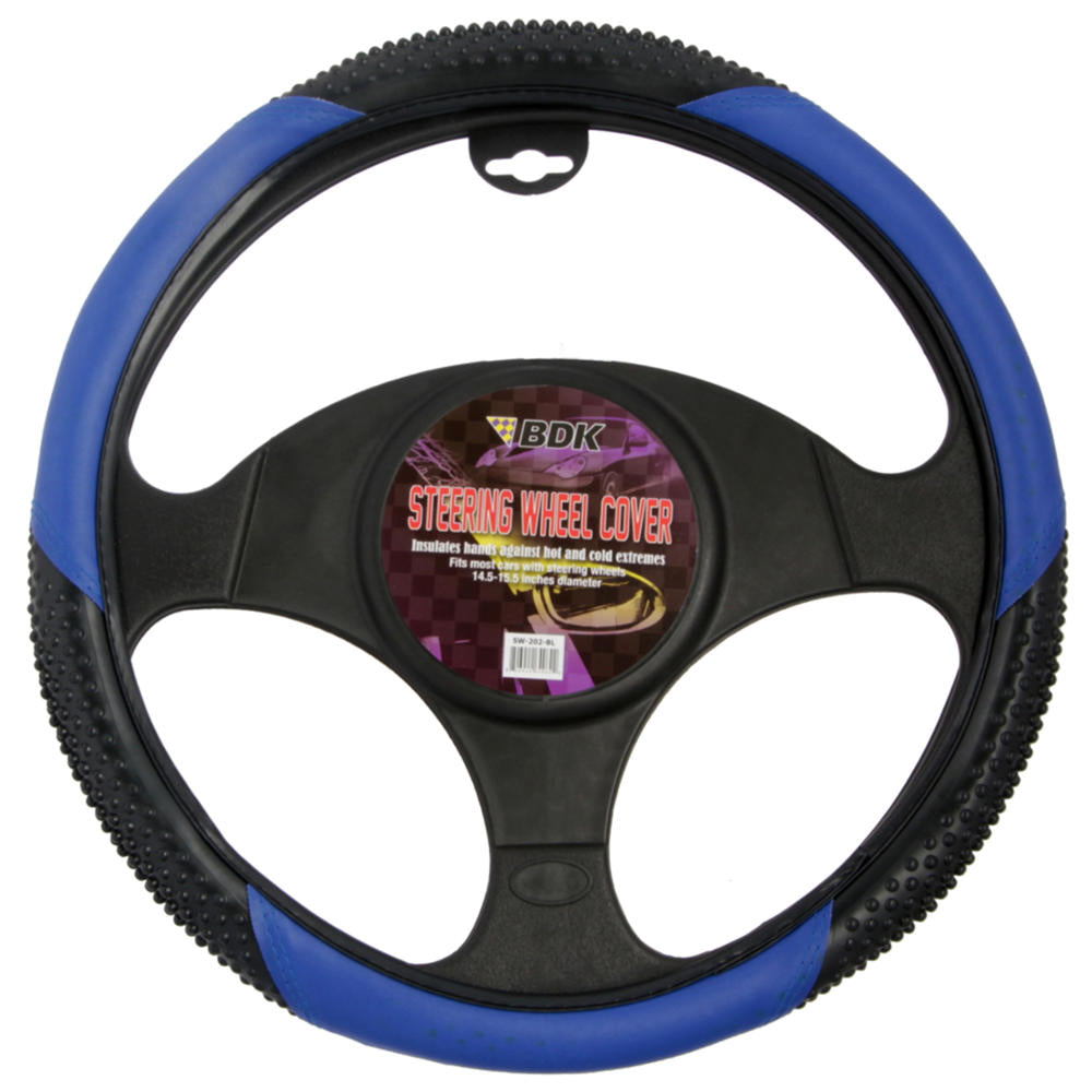 BDK Ergonomic Sport Massage Grip Lenkrad Abdeckung (Fits 14.5' - 15.5')