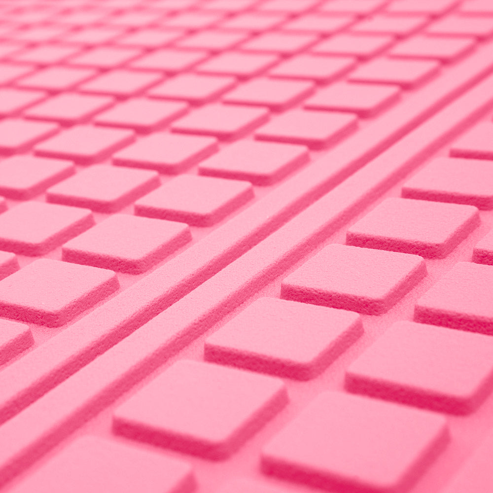 Motor Trend FlexTough Rear Cargo Mat – Heavy-Duty Trimmable Car Trunk Mat für die Rückseite des SUV, Universal Rear Cargo Liner für SUV, Flexible Trunk Liner, Automotive Floor Mats & Cargo Liners (Pink)