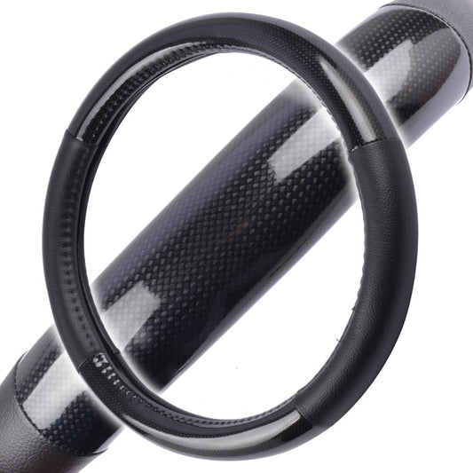 BDK Carbon Fiber Steering Wheel Cover (Fits 14.5' - 15.5')