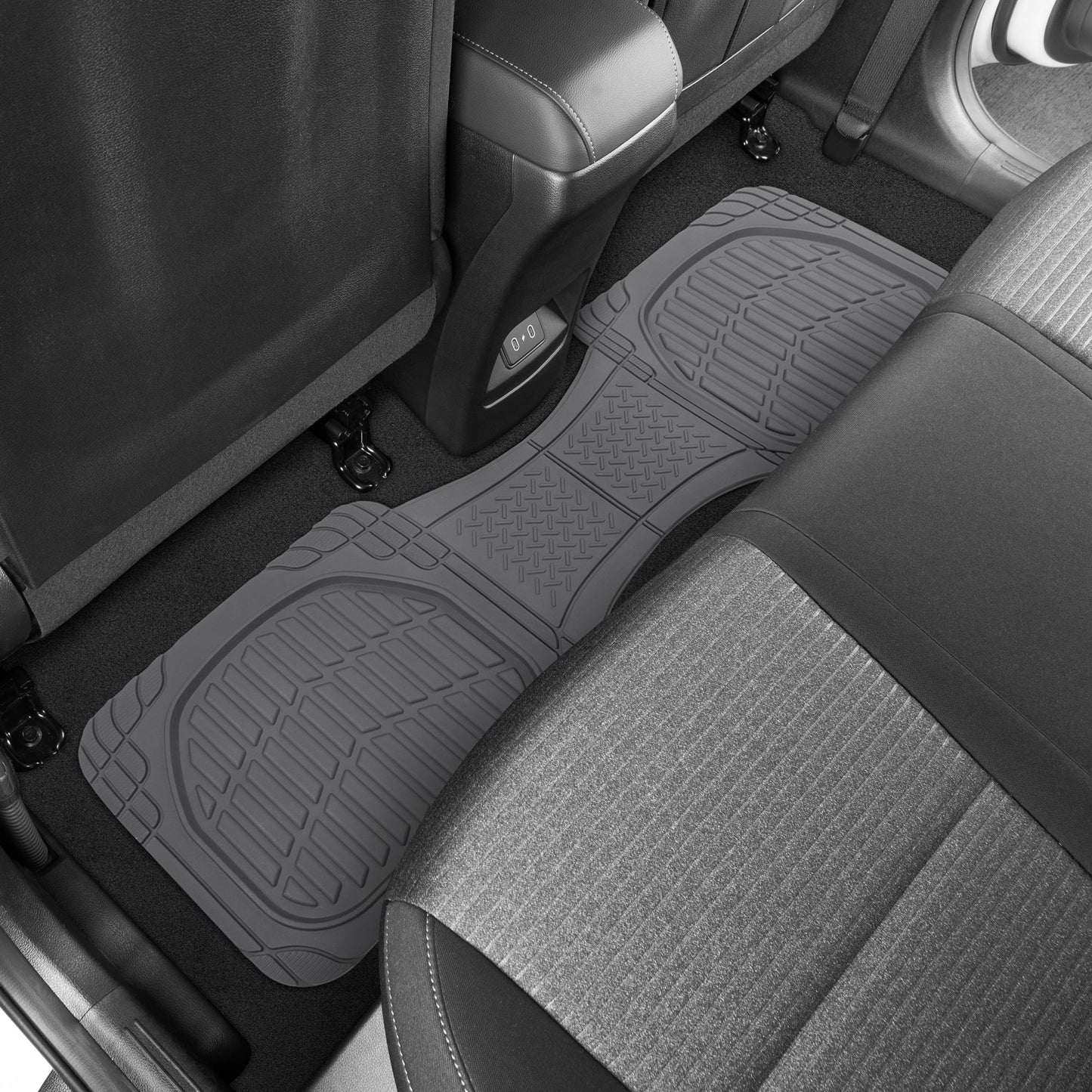 MotorTrend 4-Piece 3-Rows FlexTough Deep Dish Vorderbodenmatten, Mittelbodenmatten und Hinterbodenmatte