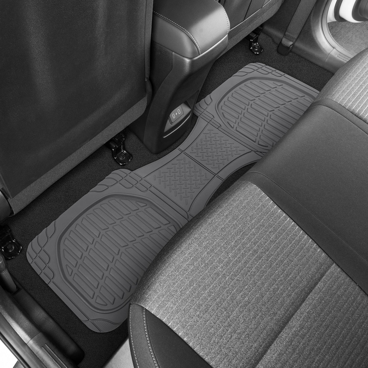 MotorTrend 3-Piece FlexTough Deep Dish Vorderbodenmatten und Hinterbodenmatte - Heavy Duty, All Weather, Trimmen Sie, um zu passen
