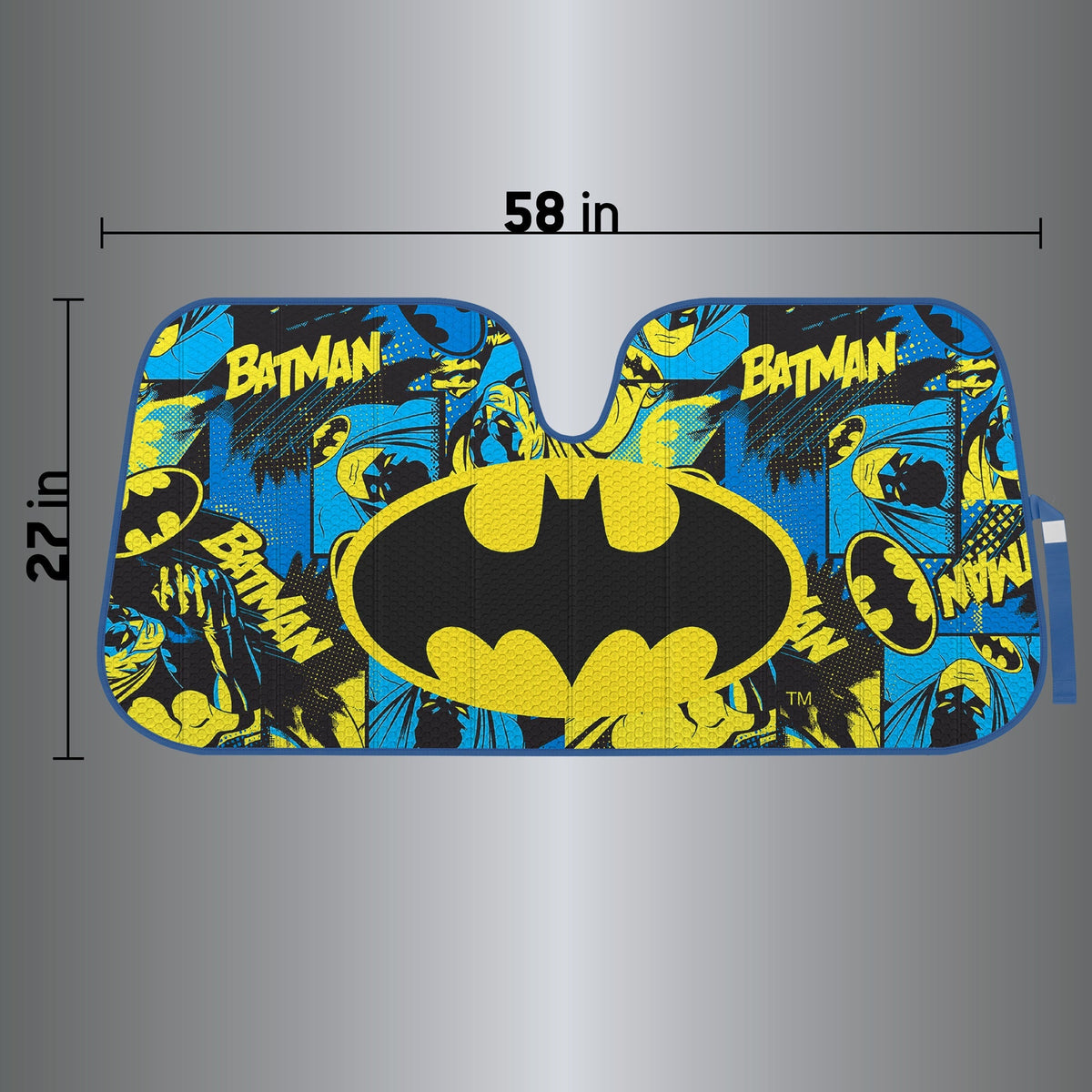 Warner Bros DC Comics Batman Front Windschutzscheibe Sonnenschirm (58' x 27')