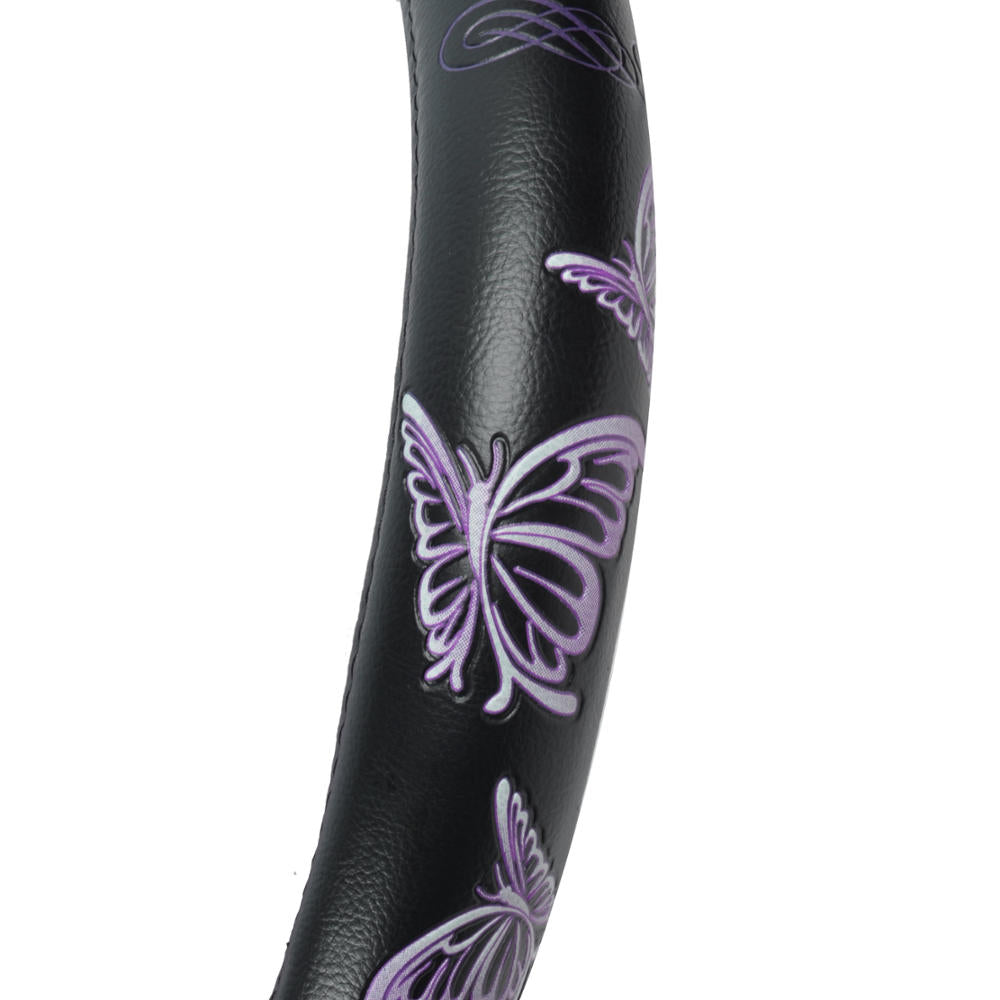 BDK 12-Piece Butterfly Vordersitzbezüge, Rücksitzbezüge, Sicherheitsgurtpads und Lenkradbezüge (Fits 14.5' - 15.5')
