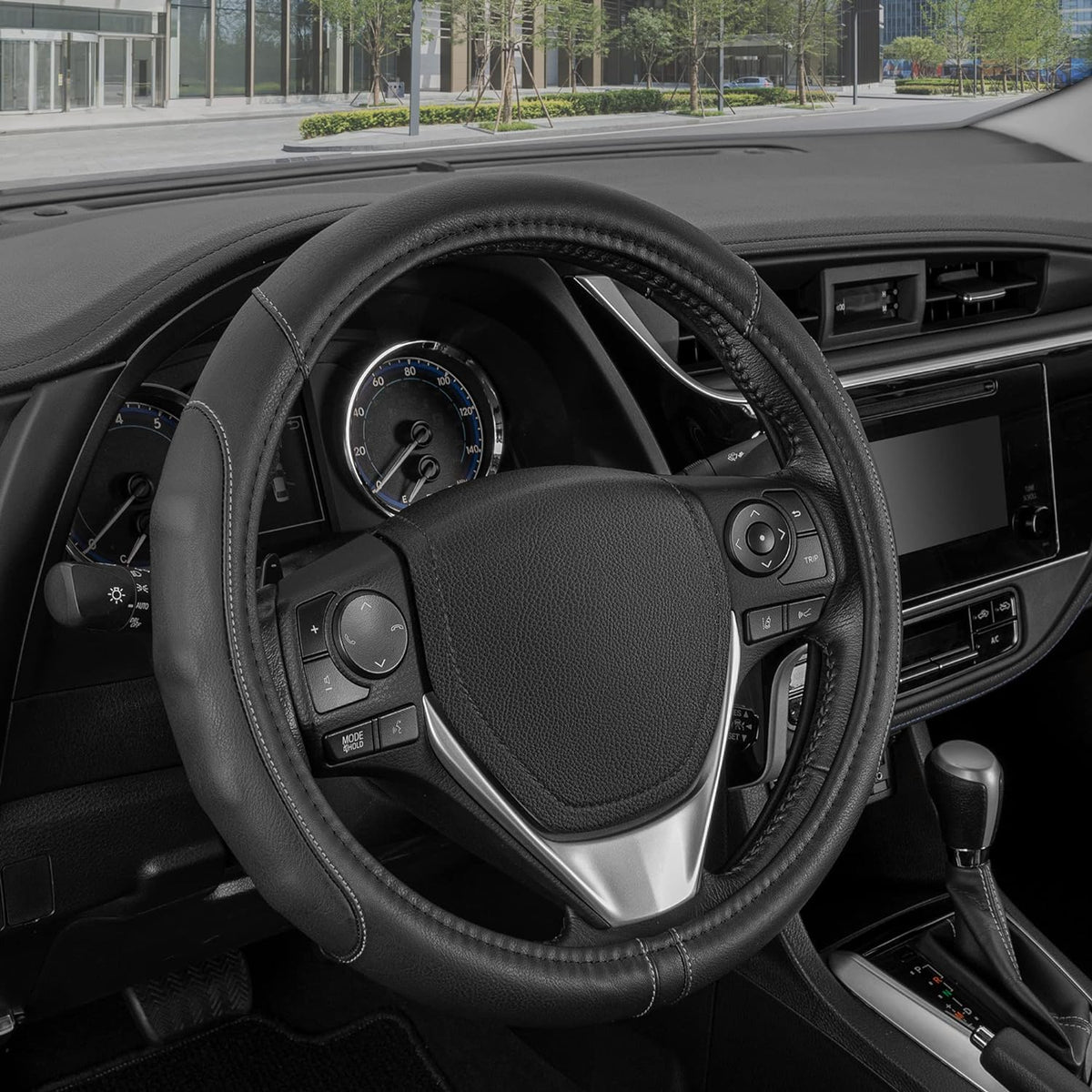 MotorTrend GripDrive Accent Ergonomic Grip Lenkrad Abdeckung (Fits 14.5' - 15.5')