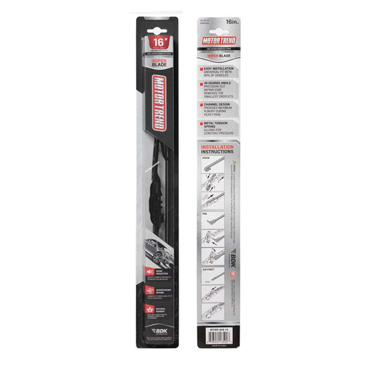 MotorTrend High Performance Aerodynamische Wischerklinge - leise, langlebig, streifenfrei (Single)