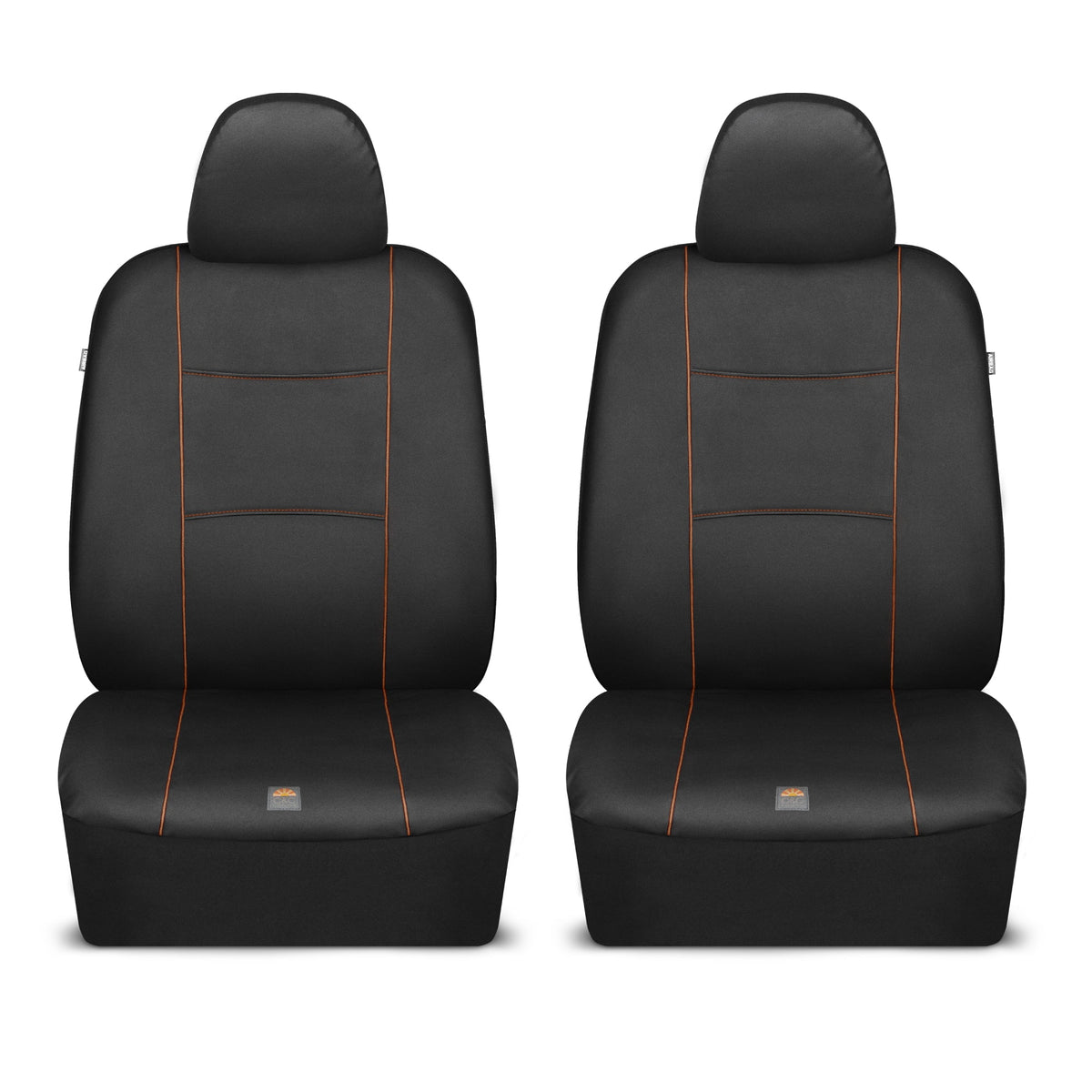 C&C Napa Ledertasche 2 Vordersitze - Faux Leder Auto Sitzprotektoren für Autos & LKW - UV-resistent, leicht zu reinigen, universelle Passform - Stilvolles Küstendesign für Sommer Auto Interior Upgrade