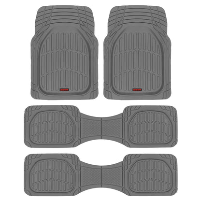MotorTrend 4-Piece 3-Rows FlexTough Deep Dish Vorderbodenmatten, Mittelbodenmatten und Hinterbodenmatte
