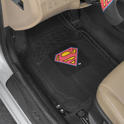BDK Armored Super Hero Car Floor Matts - Offiziell lizenzierte DC Comics - All Weather Heavy Duty Auto Interieur Liners für Auto Truck Van SUV (Mehrere Stile)