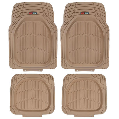 MotorTrend 4-Piece FlexTough Schildkröten Vorderbodenmatten und Hinterbodenmatten