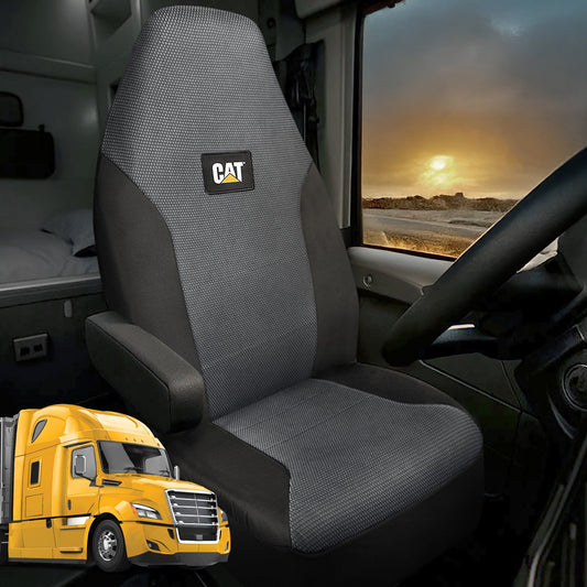 CATTM Semi Truck Seat Covers - Heavy Duty Interior Zubehör für große Rigs, 18 Wheelers & Semis - Breathable Mesh Universal Fit Truck Zubehör für Semi Trucks - Bestes Zubehör für Long Haul Trucker