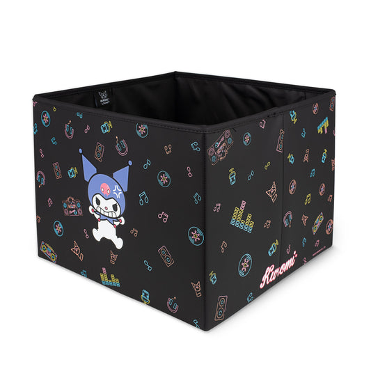 Sanrio Kuromi Car Trunk Organizer und Lagerbehälter - Zusammenklappbare einfache Kompartiment bequeme schwere Aufgabe, Fold Up für einfache Aufbewahrungsbox, Autositz Ladung für Lebensmittel Werkzeuge - 12,5L x 12,5W x 9H