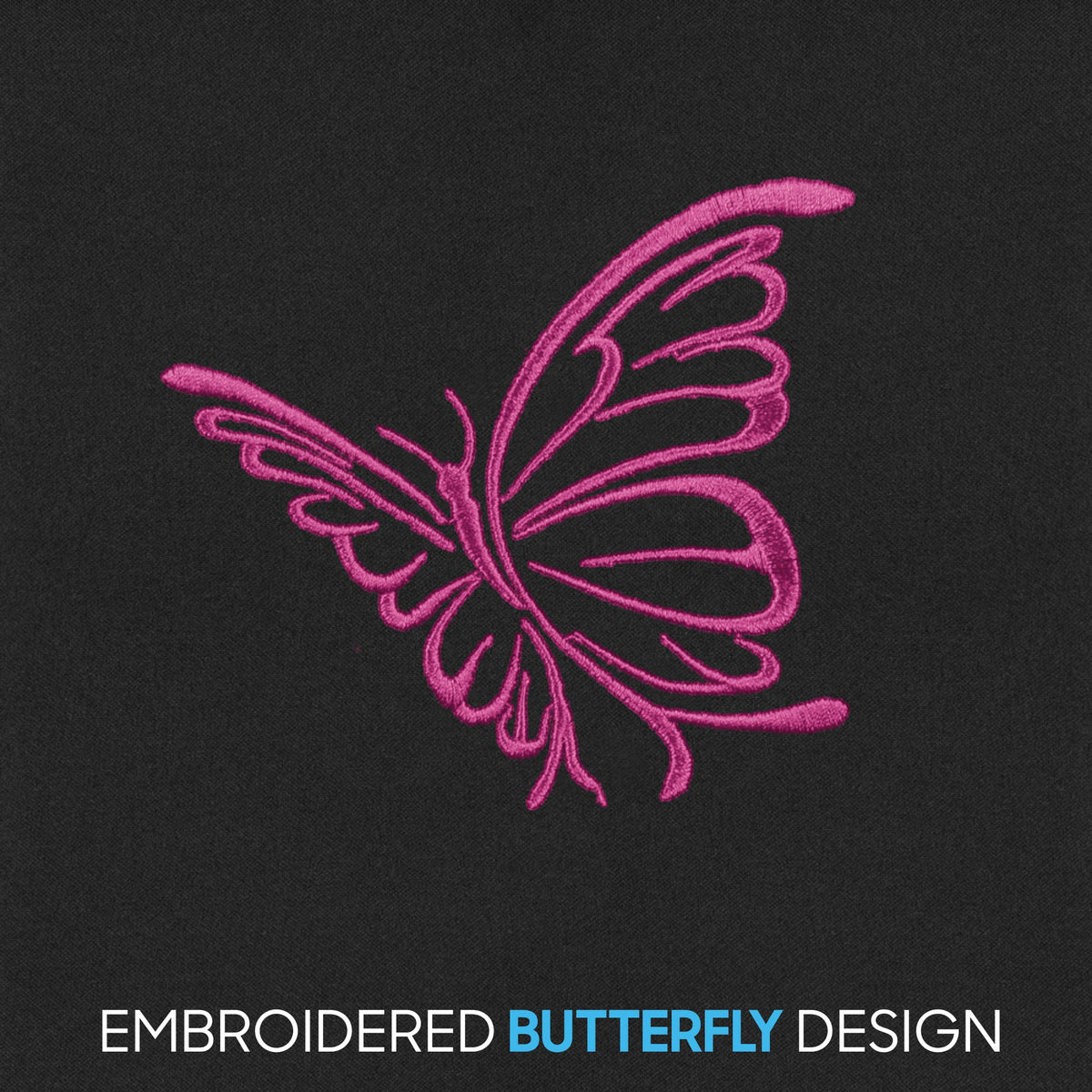 BDK 12-Piece Butterfly Vordersitzbezüge, Rücksitzbezüge, Sicherheitsgurtpads und Lenkradbezüge (Fits 14.5' - 15.5')