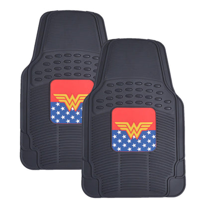 BDK Armored Super Hero Car Floor Matts - Offiziell lizenzierte DC Comics - All Weather Heavy Duty Auto Interieur Liners für Auto Truck Van SUV (Mehrere Stile)