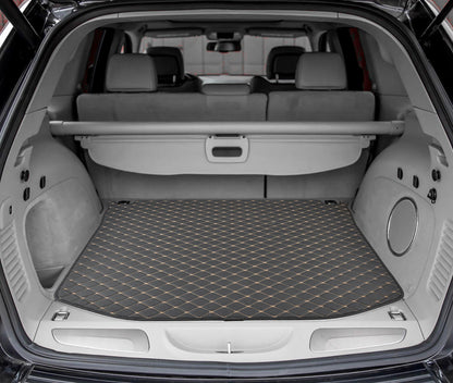 BDK Custom Fit Diamond Stitch Leatherette Trunk / Cargo Liner Mat für Jeep Grand Cherokee (2014 - 2016)