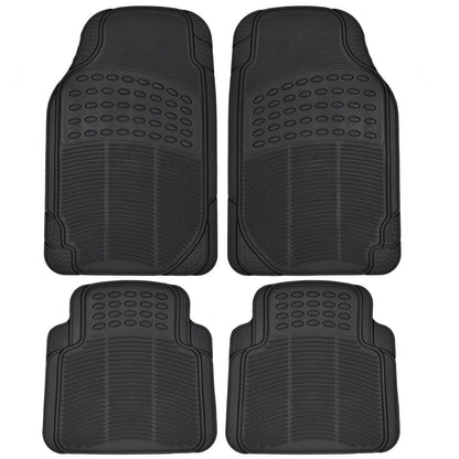 BDK 4-Piece Cushioned Grip Pad Vorderbodenmatten und hintere Bodenmatten - Heavy Duty, All Weather, Trimmen Sie, um zu passen