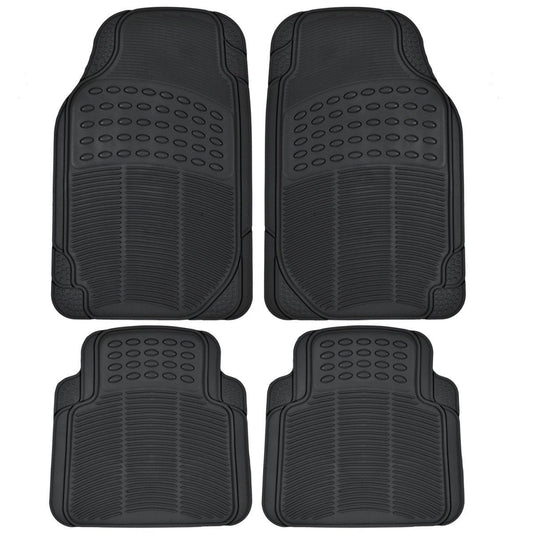 BDK 4-Piece Cushioned Grip Pad Vorderbodenmatten und hintere Bodenmatten - Heavy Duty, All Weather, Trimmen Sie, um zu passen