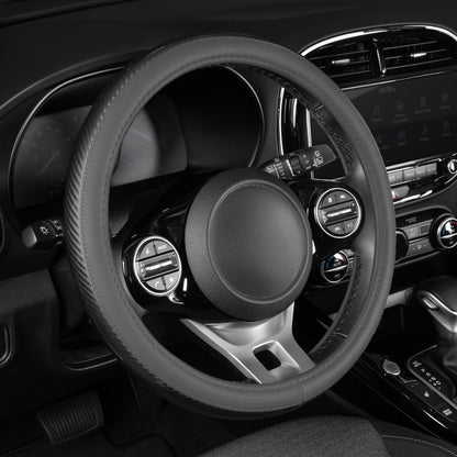 MotorTrend CarbonGripX Non-Slip Carbon Lenkrad Abdeckung (Fits 14.5' - 15.5')