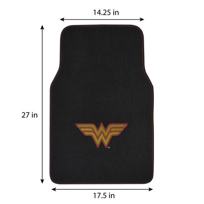 Warner Bros DC Comics Wonder Woman Logo Vorderbodenmatten und hintere Bodenmatten