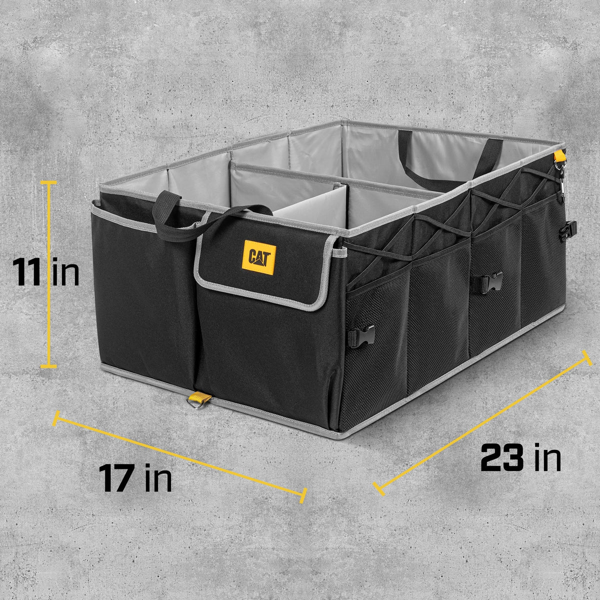 CAT FlexTrunk Trunk / Cargo Organizer und Lagerung, zusammenklappbar & verstellbare Multi-Fachbereiche (17' x 23' x 11')