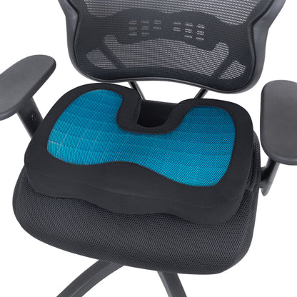 Motor Trend Kühlung Auto Lumbal Support Cushion - Hergestellt mit Memory Foam für maximale Coccyx Komfort & Rücken Tailbone Schmerzlinderung, ideal für Auto- und Bürostühle (MTCG-100)