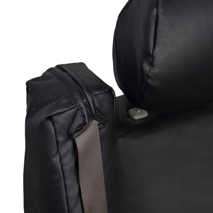 BDK 2-Pack Premium Faux Leder Vordersitze mit integrierten Sicherheitsgurt- und Armlehnenabdeckungen
