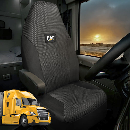 CATTM Semi Truck Seat Covers – Heavy Duty Interior Zubehör für große Rigs, 18 Wheelers & Semis – Breathable Mesh Universal Fit Truck Zubehör für Semi Trucks – Bestes Zubehör für Long Haul Trucker