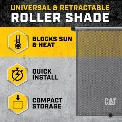 Raupe UVProtect Sonnenschirm für Auto-Seitenfenster, UV-Schild für Säugling Baby All Passagiere, Universal & Retractable Pull-Down Roller Sunshade, passt Auto Auto Limousine SUV Truck Van 14x19in (CAAS-030)