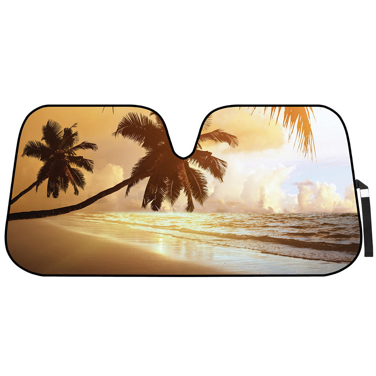 BDK Golden Palm Beach Front Windschutzscheibe Sonnenschirm (58' x 27')