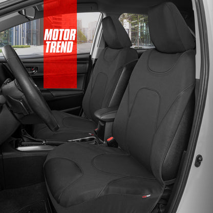 MotorTrend 2-Pack AquaShield Wasserdicht Zwei-Tone Neopren-Vordersitzabdeckungen