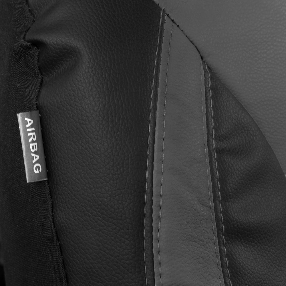 MotorTrend 2-Pack Premium Faux Leder Zwei-Tone Vordersitz Abdeckungen
