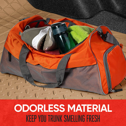 Motor Trend Heavy Duty Utility Cargo Liner Bodenmatten für Auto-Truck-SUV, Universal Trimmable to Fit, Faltbar, Cargo & Trunk All Weather Protection (Mehrere Farben)