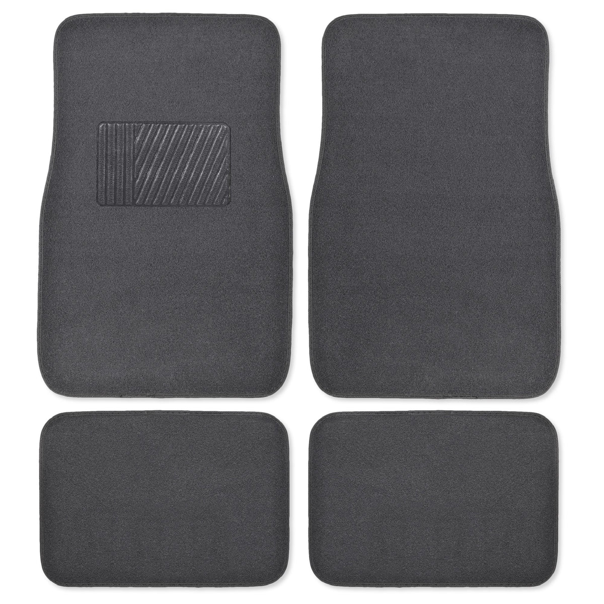 BDK 4-Piece Premium Teppich Nicht-rutschen Ferse Pad Vorderbodenmatten und hintere Bodenmatten