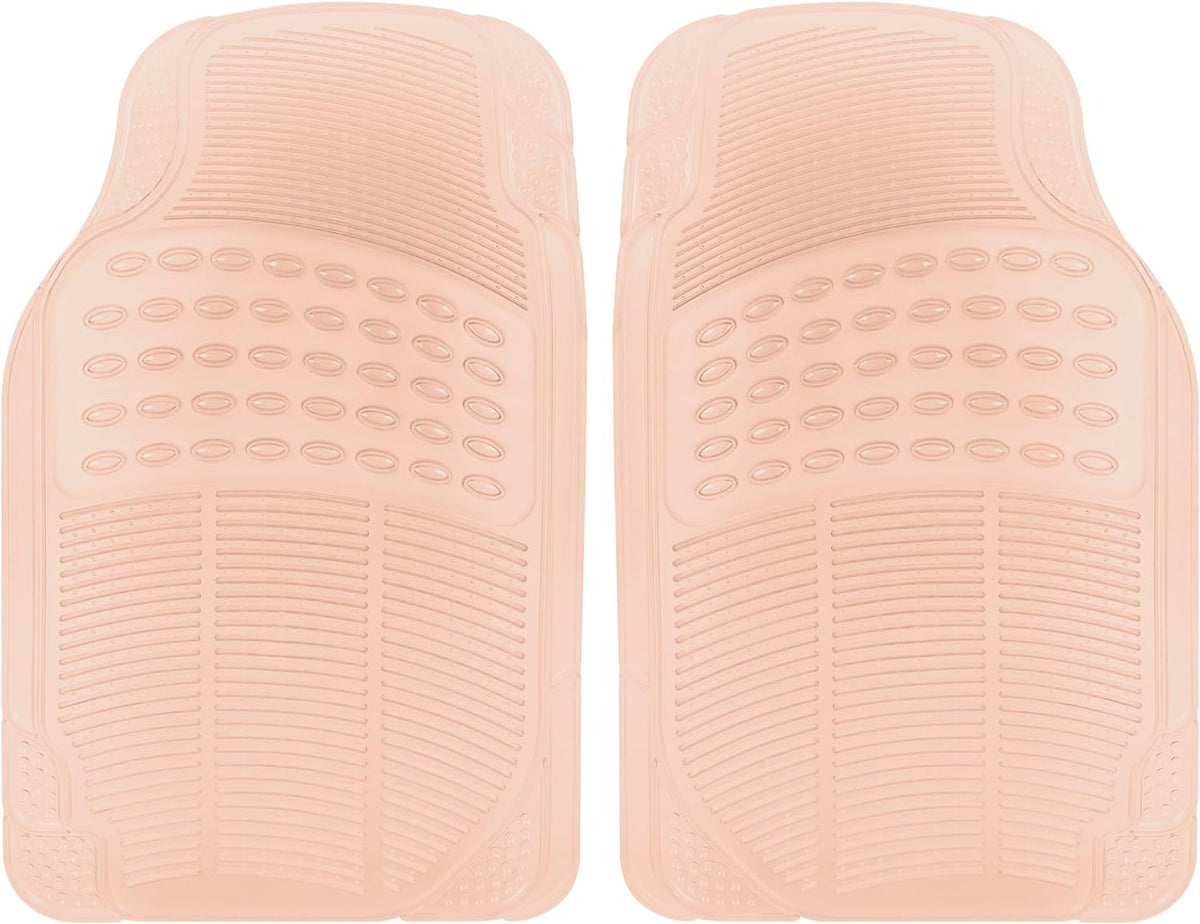 Carbella 2-Piece Cushioned Grip Pad Vorderbodenmatten - Heavy Duty, All Weather, Trim to Fit