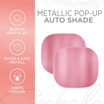 Carbella 2-Stück Metallic Front Windschutzscheibe Sonnenschirm (31,75' x 28,75')