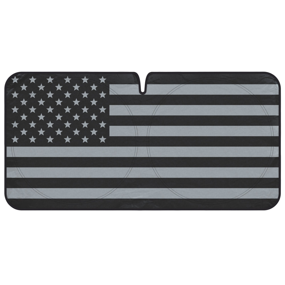 BDK USA Black American Flag Front Windschutzscheibe Sunshade XXL (64' x 32')