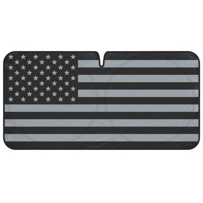 BDK USA Black American Flag Front Windschutzscheibe Sunshade XXL (64' x 32')