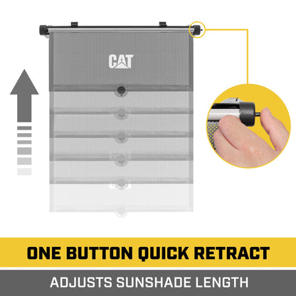 Raupe UVProtect Sonnenschirm für Auto-Seitenfenster, UV-Schild für Säugling Baby All Passagiere, Universal & Retractable Pull-Down Roller Sunshade, passt Auto Auto Limousine SUV Truck Van 14x19in (CAAS-030)