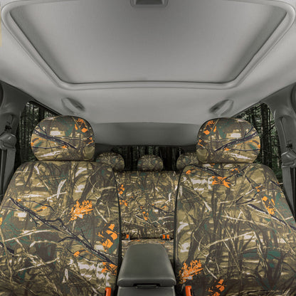 BDK 12-Piece Hunter Camo Vordersitzbezüge, Rücksitzbezüge, Sitzgurtpads und Lenkradbezüge (Fits 14.5' - 15.5')