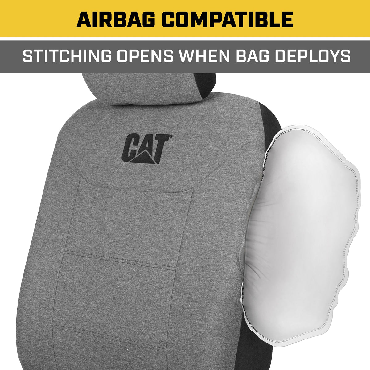 CAT 2-Pack CozyBlend JerseyHeather Vordersitzbezüge