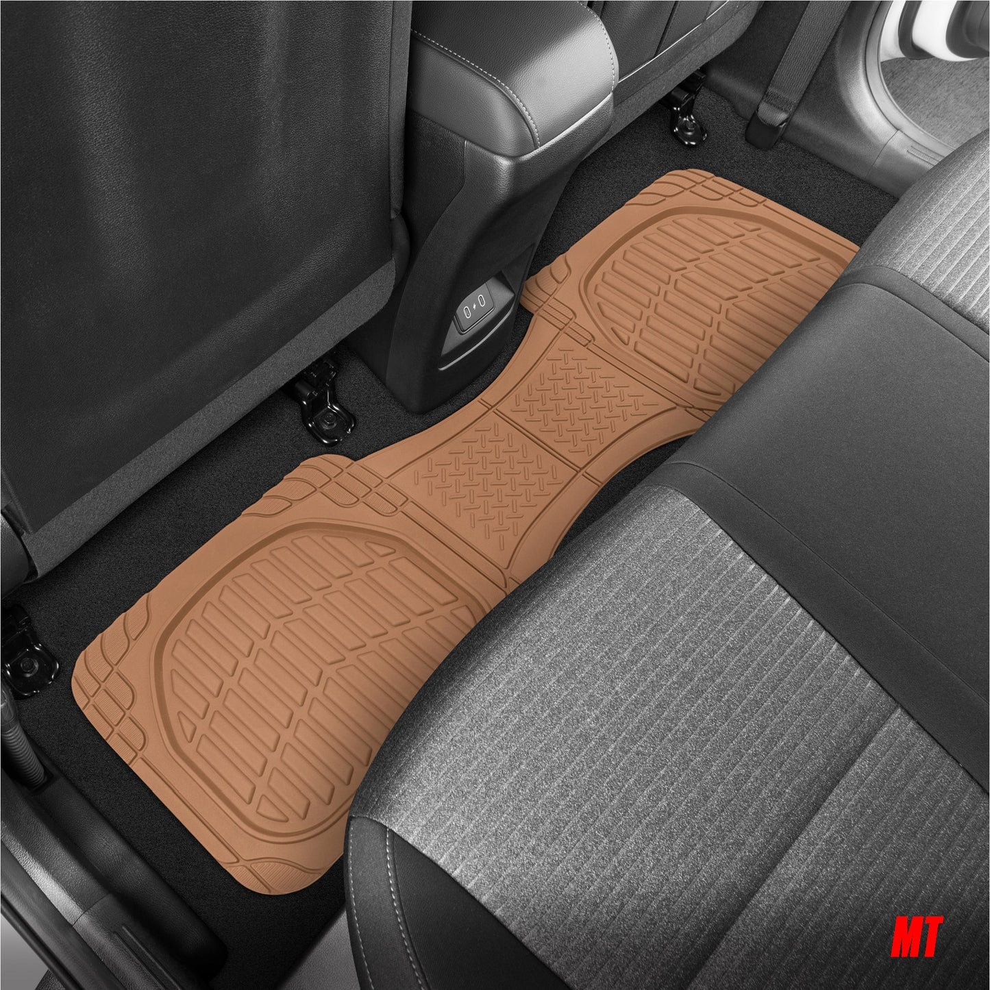 MotorTrend 4-Piece 3-Rows FlexTough Deep Dish Vorderbodenmatten, Mittelbodenmatten und Hinterbodenmatte