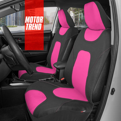 MotorTrend 2-Pack AquaShield Wasserdicht Zwei-Tone Neopren-Vordersitzabdeckungen