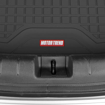 MotorTrend FlexTough Square Groove Trunk / Cargo Liner Mat - Heavy Duty, All Weather, Trim to Fit (54' x 37')