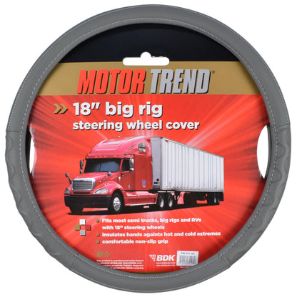 MotorTrend Faux Leder Lenkrad Abdeckung für LKW, Semi-Trucks, Wohnmobile, Big Rigs, 18 Wheelers (Fits 18')