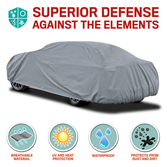 MotorTrend 7-Serie Defender Pro Fahrzeugabdeckung für Autos, SUVs, LKWs, Vans