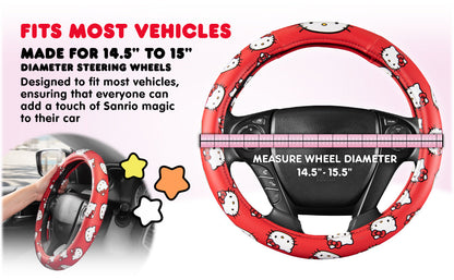 Carbella Sanrio Hello Kitty Original Lenkrad Abdeckung (Fits 14.5' - 15')