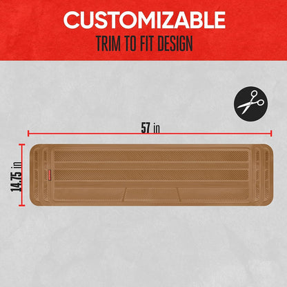 MotorTrend WeatherPlus Gummibodenläufer - Heavy Duty, All Weather, Trim to Fit (57' x 14.75')