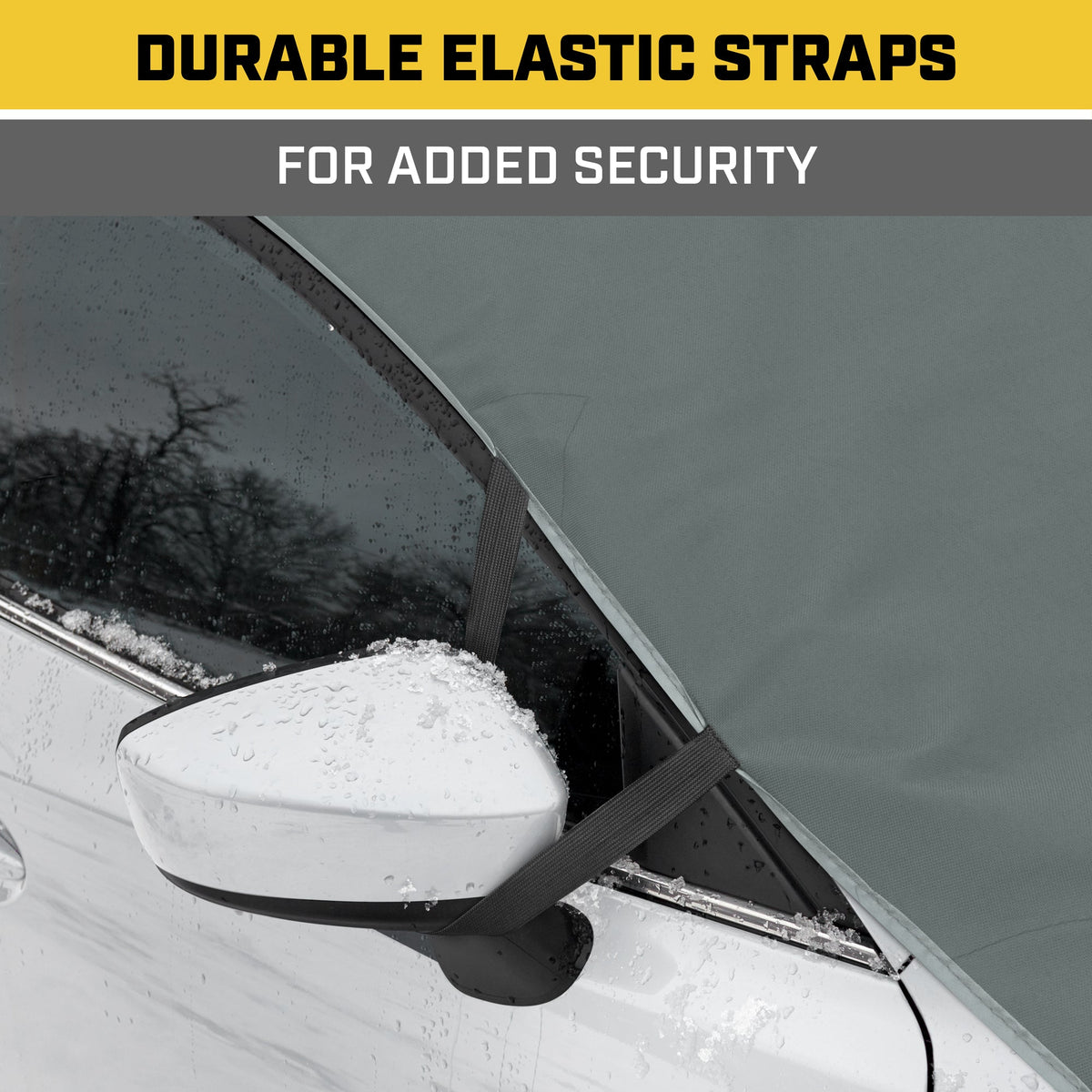 Cat® Schneeschutzscheibe Schnee Abdeckung, härteste Auto Frostschutz für Eis & Schnee, Wetterfest für den Winter, Enthält Anti-Diebstahl Straps, Frostschutz für Auto-Truck Van SUV