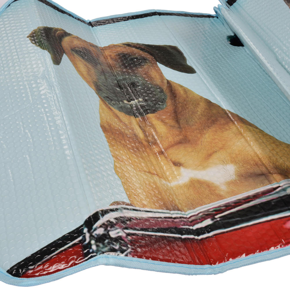 BDK 2 Hunde, die Auto-Frontwindschutzscheibe Sonnenschirm fahren (58' x 27')