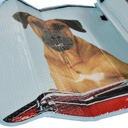 BDK 2 Hunde, die Auto-Frontwindschutzscheibe Sonnenschirm fahren (58' x 27')
